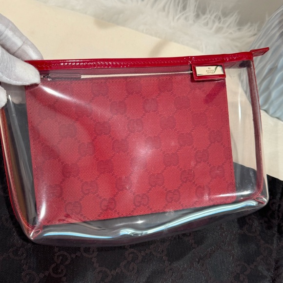 GUCCI Vinyl & Canvas Pouch Duo - Picture 16 of 17